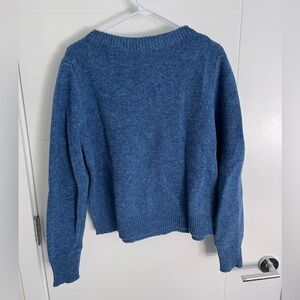 TOAST Heathery Blue Donegal Wool Women's Sweater